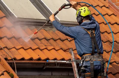 Démoussage et hydrofuge de toiture à Alleyras